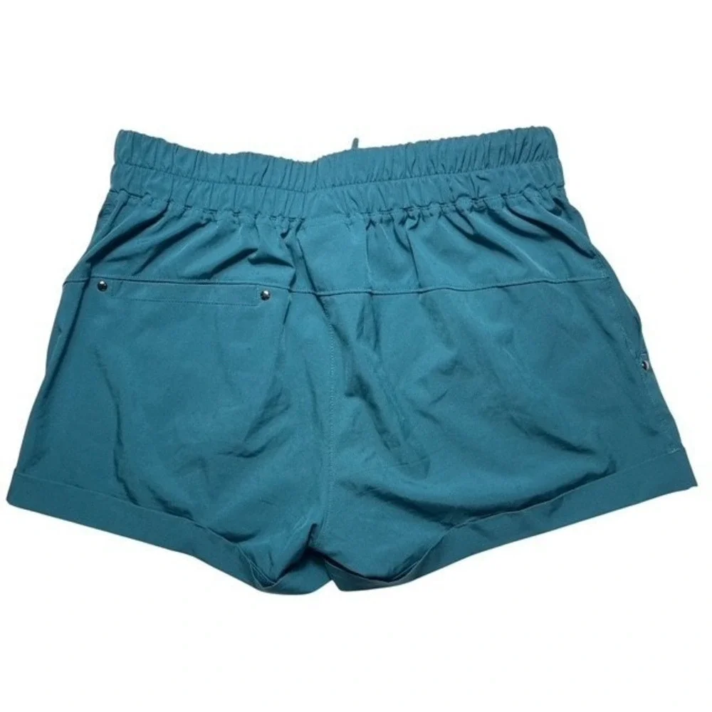 Mondetta Outdoor Project Womens Sz M CuffedTeal Shorts Casual Hiking-1807 - Picture 2 of 6